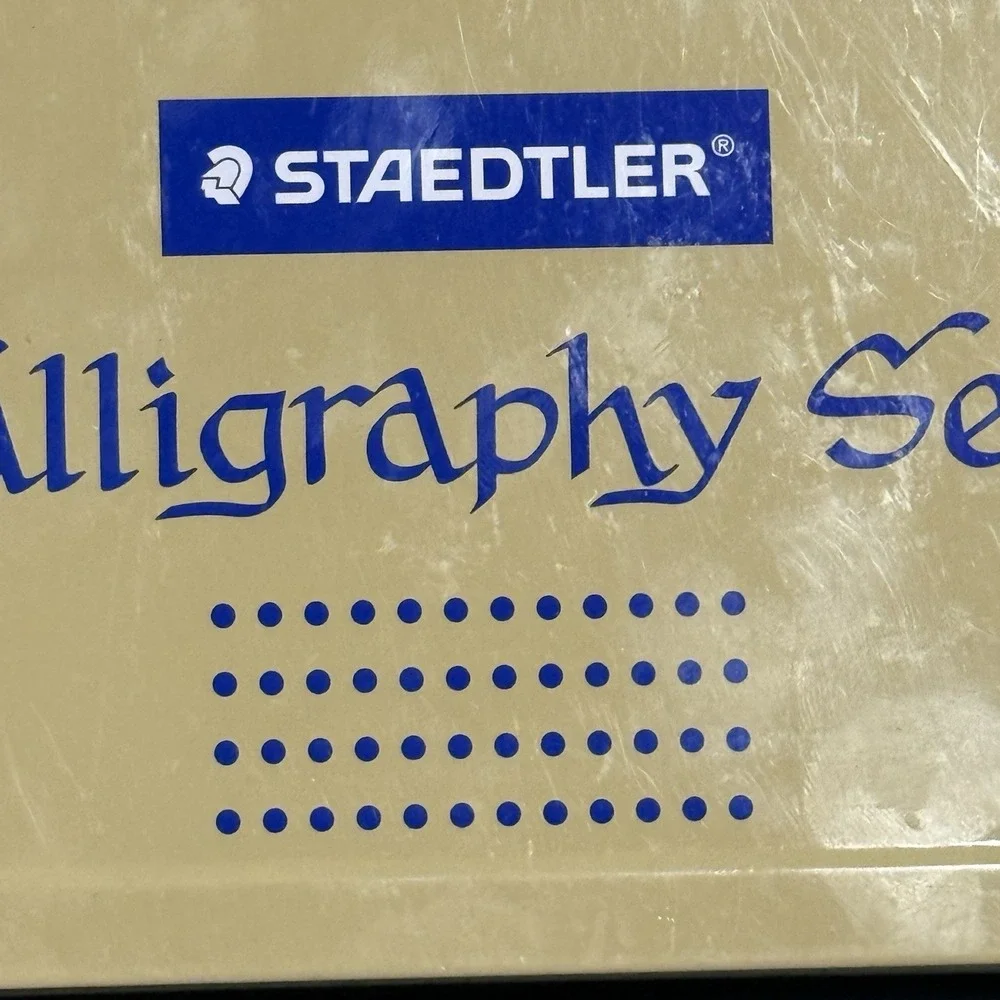 STAEDTLER CALLIGRAPHY SET- INCLUDING METAL STORAGE TIN